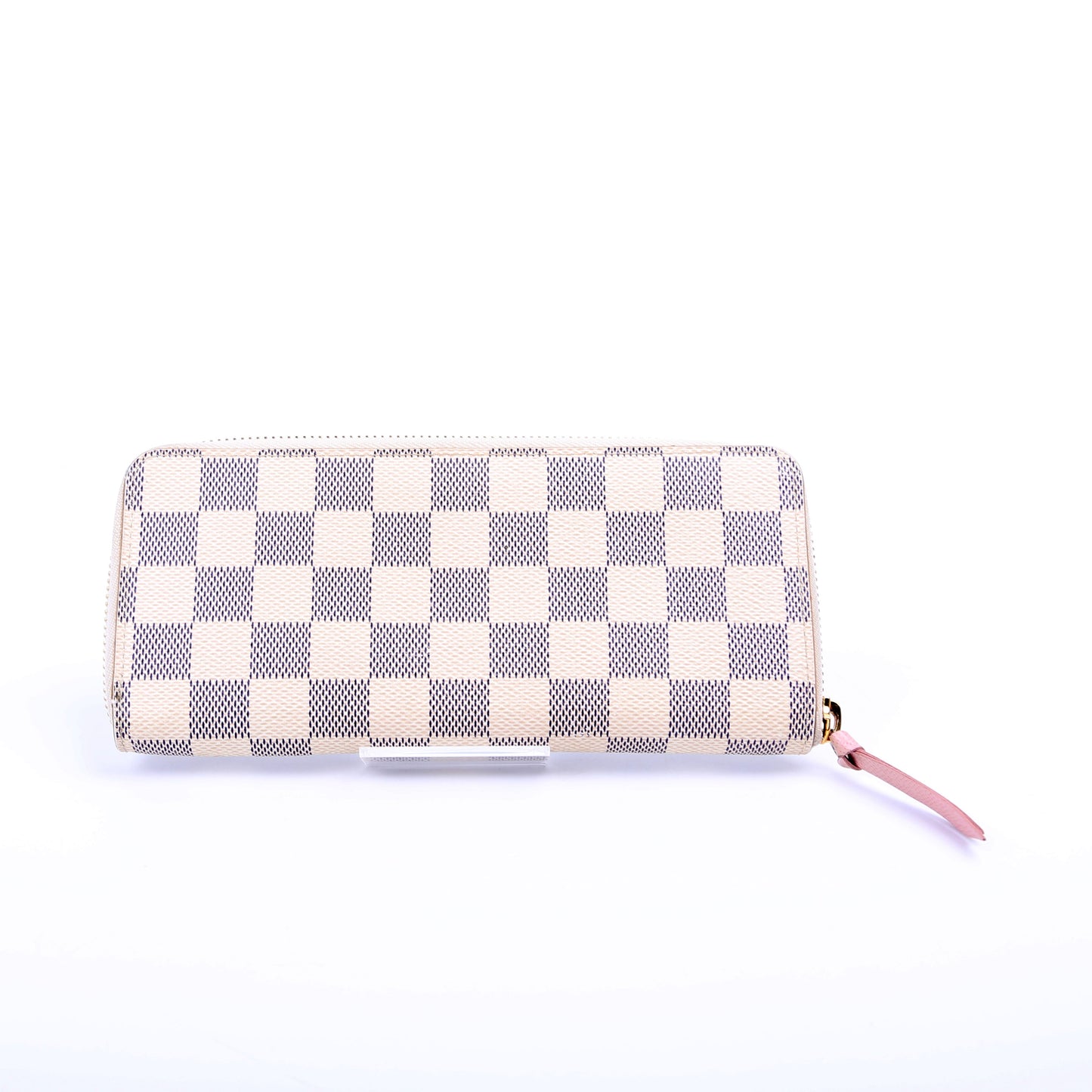 Louis-Vuitton Clemence Wallet Damier Azur Pink