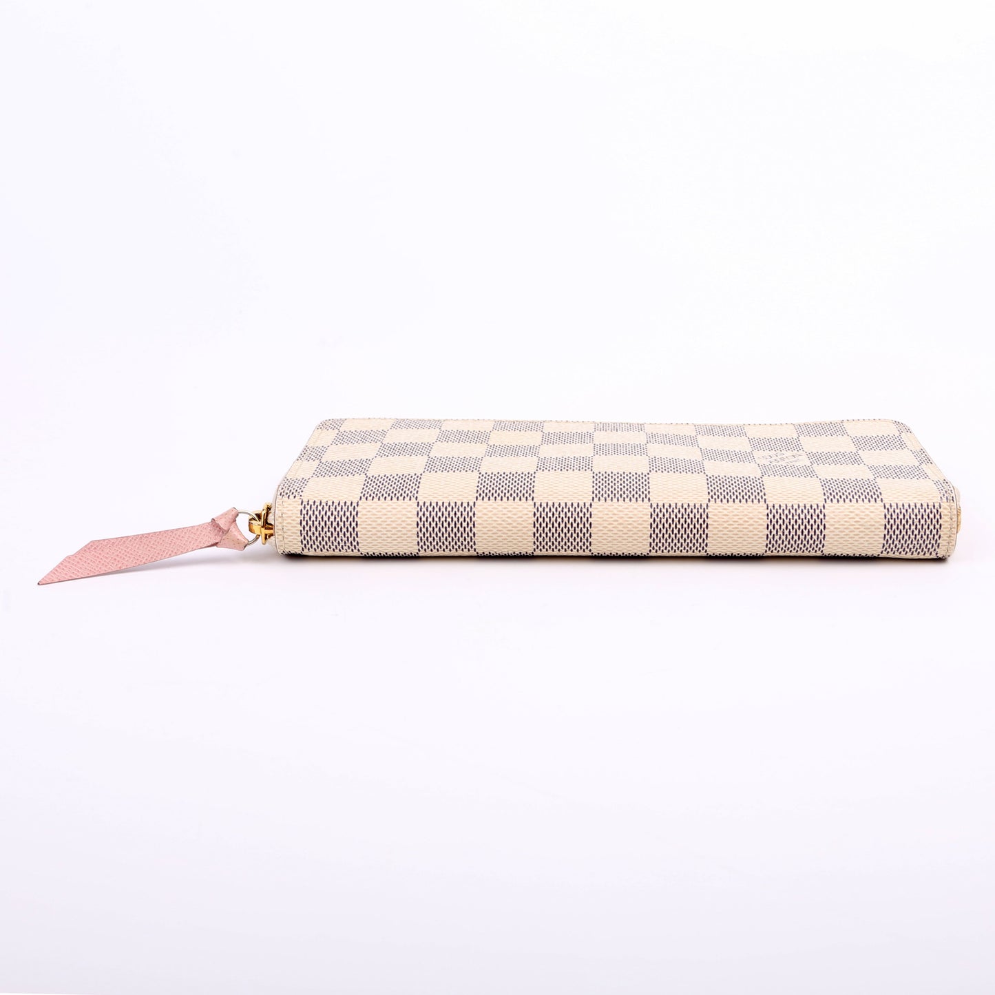 Louis-Vuitton Clemence Wallet Damier Azur Pink