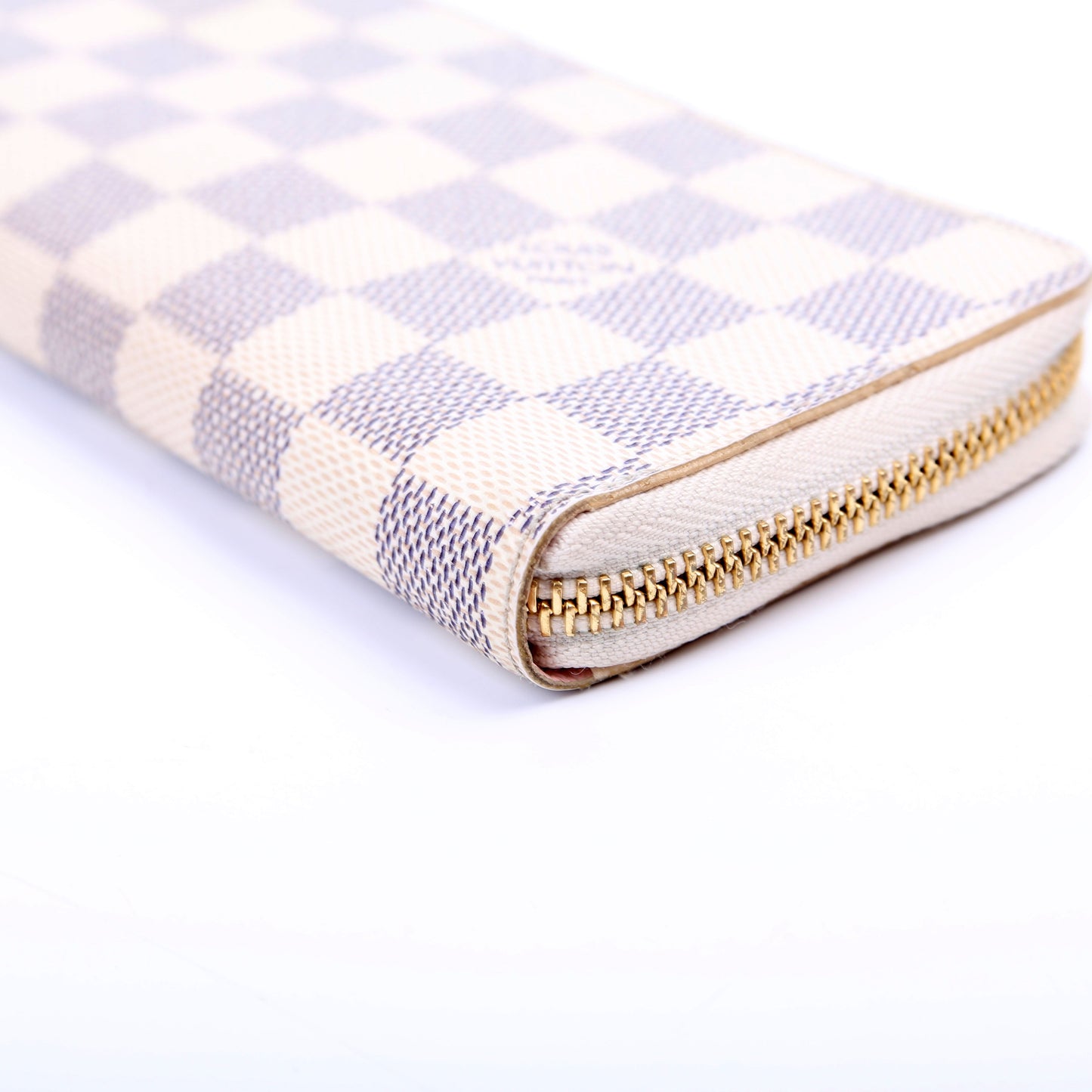 Louis-Vuitton Clemence Wallet Damier Azur Pink