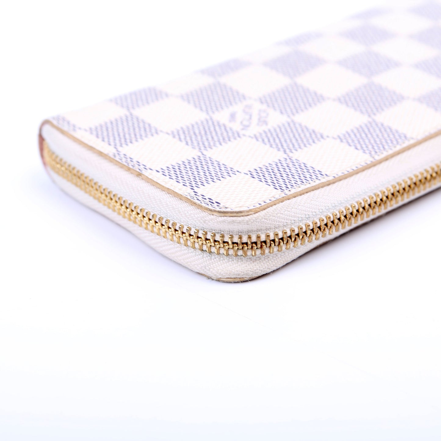Louis-Vuitton Clemence Wallet Damier Azur Pink
