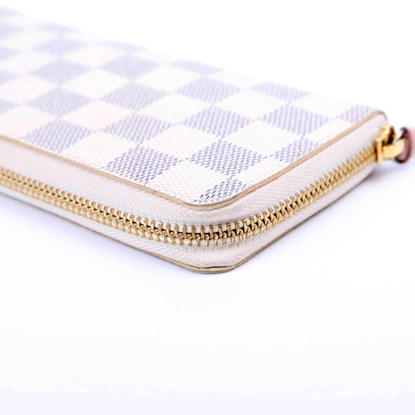 Louis-Vuitton Clemence Wallet Damier Azur Pink