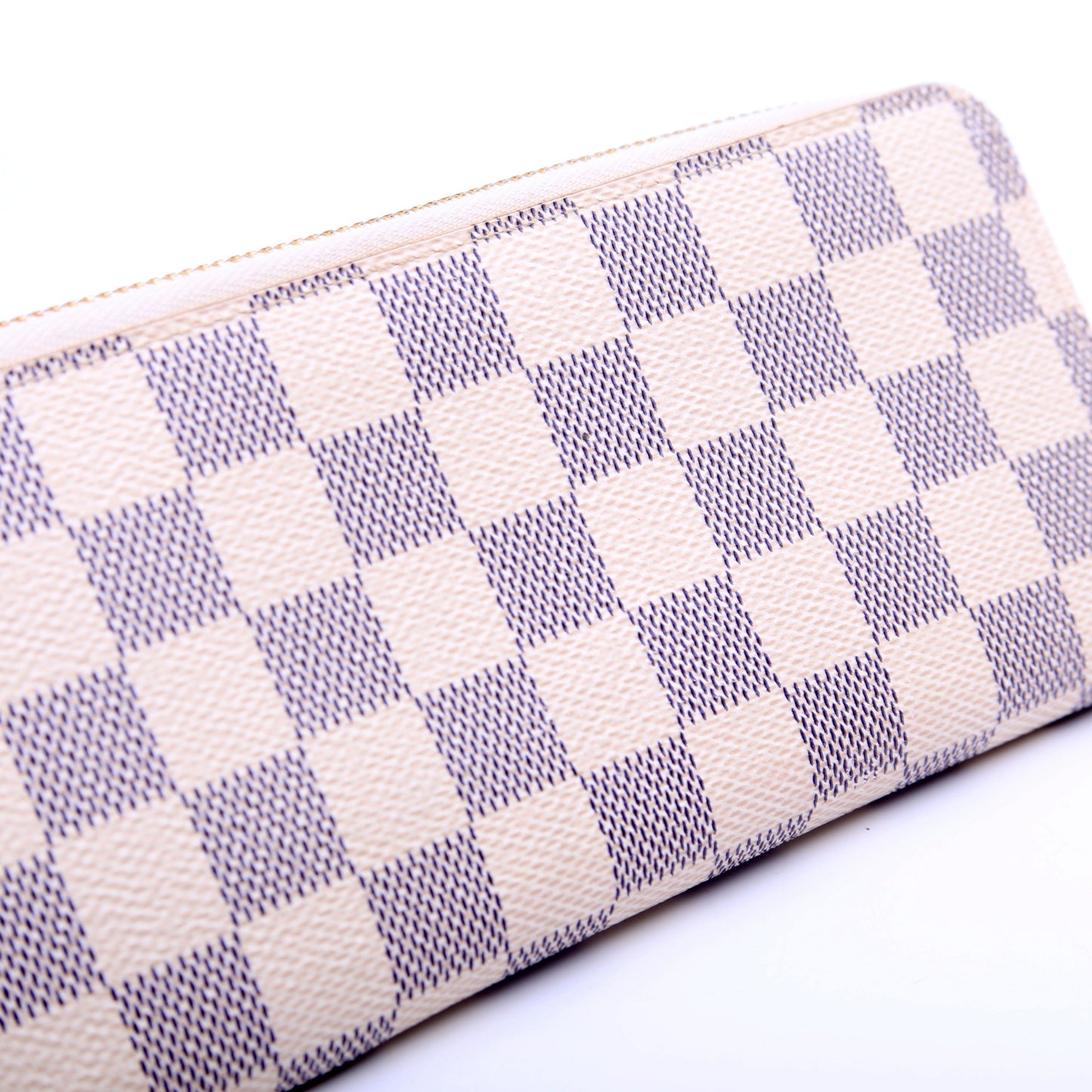 Louis-Vuitton Clemence Wallet Damier Azur Pink