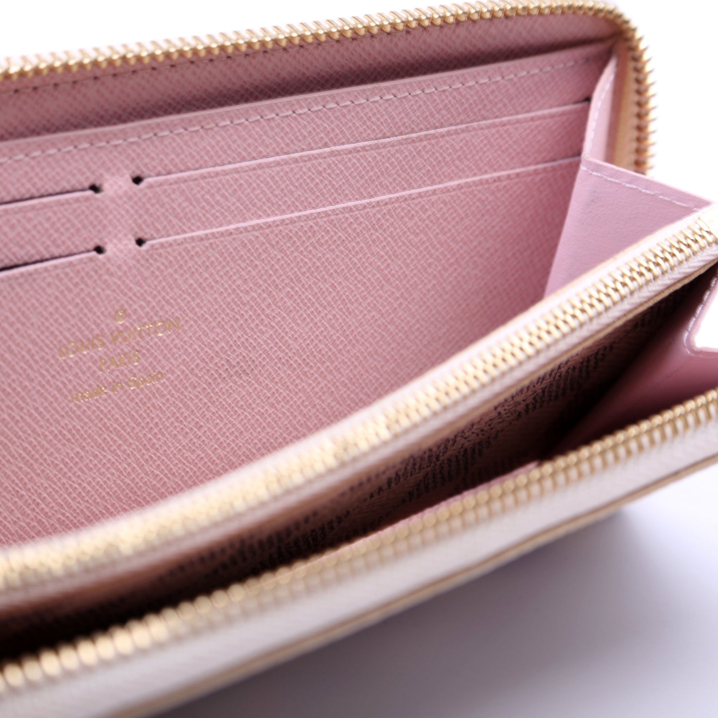 Louis-Vuitton Clemence Wallet Damier Azur Pink