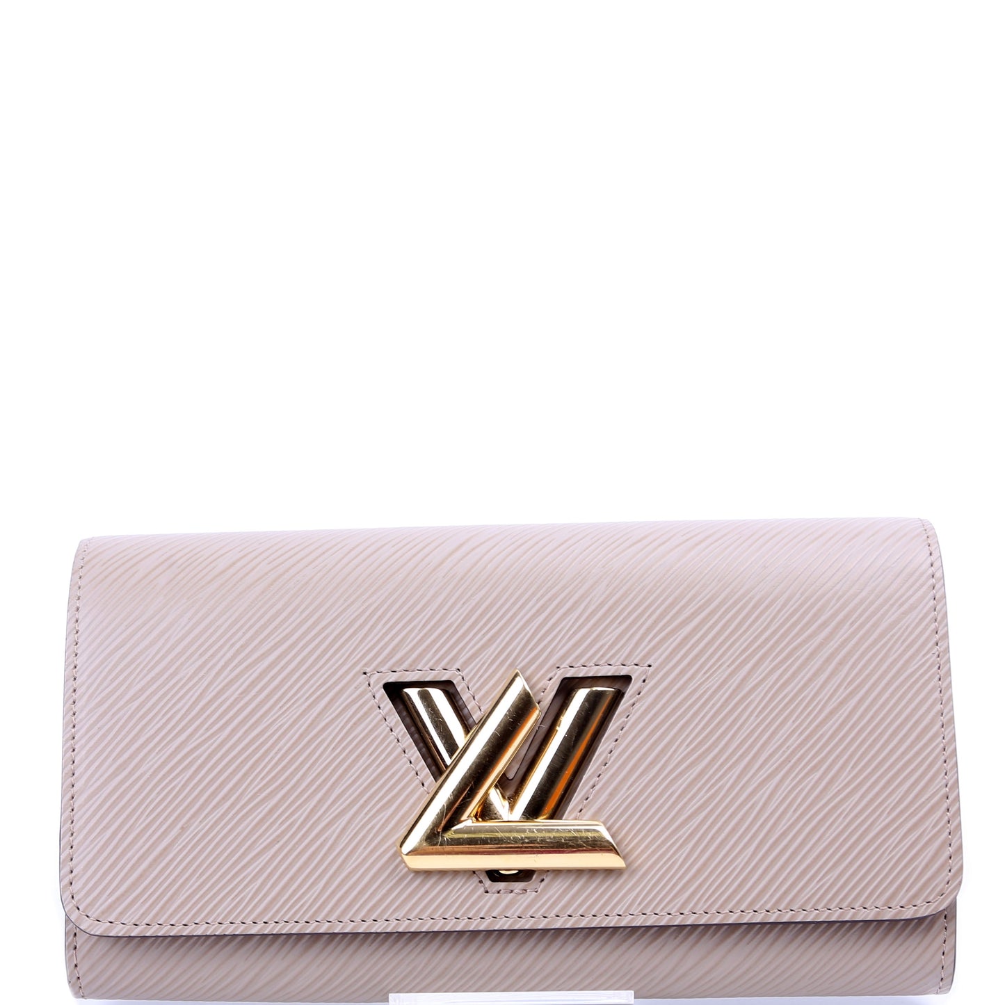 Louis-Vuitton Twist Long Wallet Epi Taupe