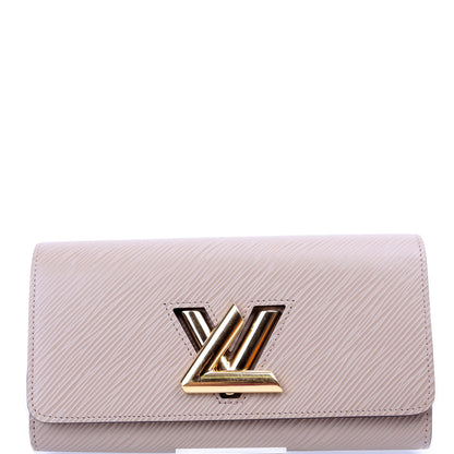 Louis-Vuitton Twist Long Wallet Epi Taupe