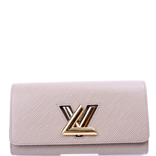 Louis-Vuitton Twist Long Wallet Epi Taupe