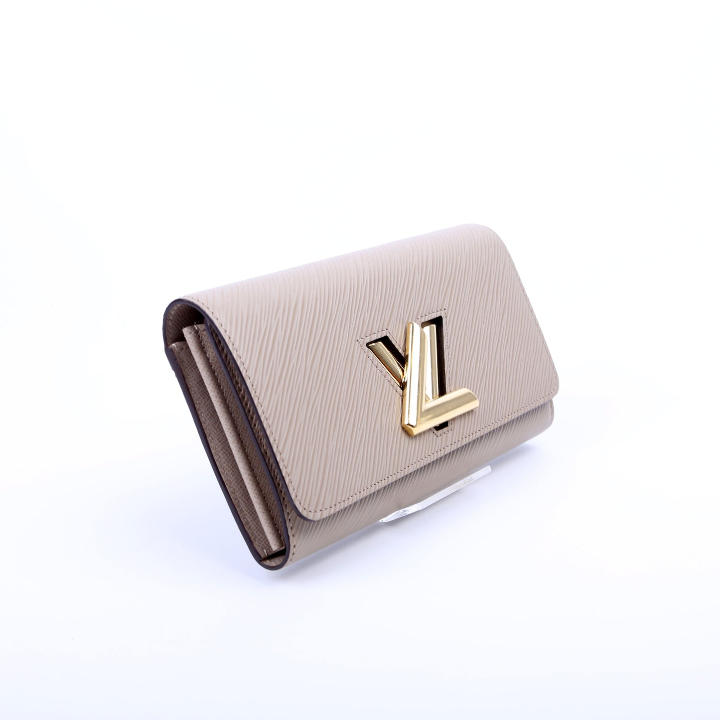 Louis-Vuitton Twist Long Wallet Epi Taupe