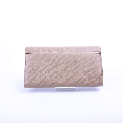 Louis-Vuitton Twist Long Wallet Epi Taupe