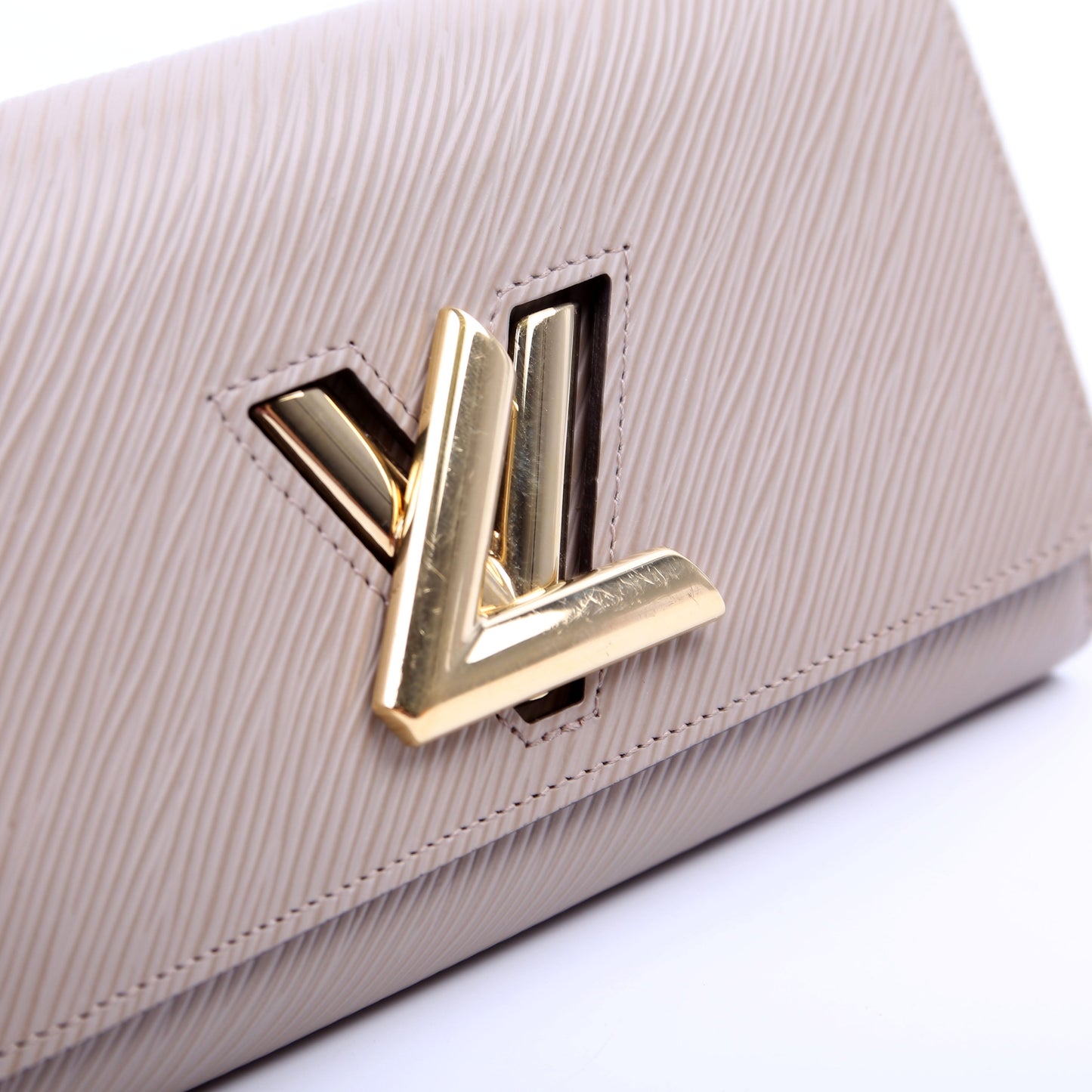 Louis-Vuitton Twist Long Wallet Epi Taupe