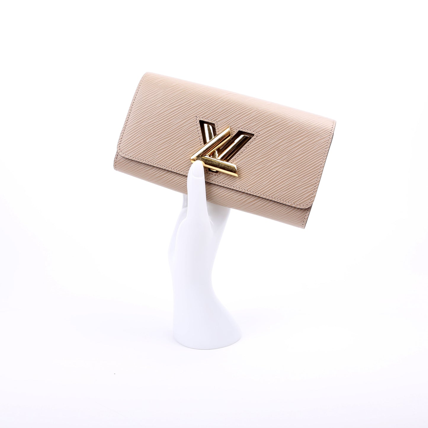 Louis-Vuitton Twist Long Wallet Epi Taupe