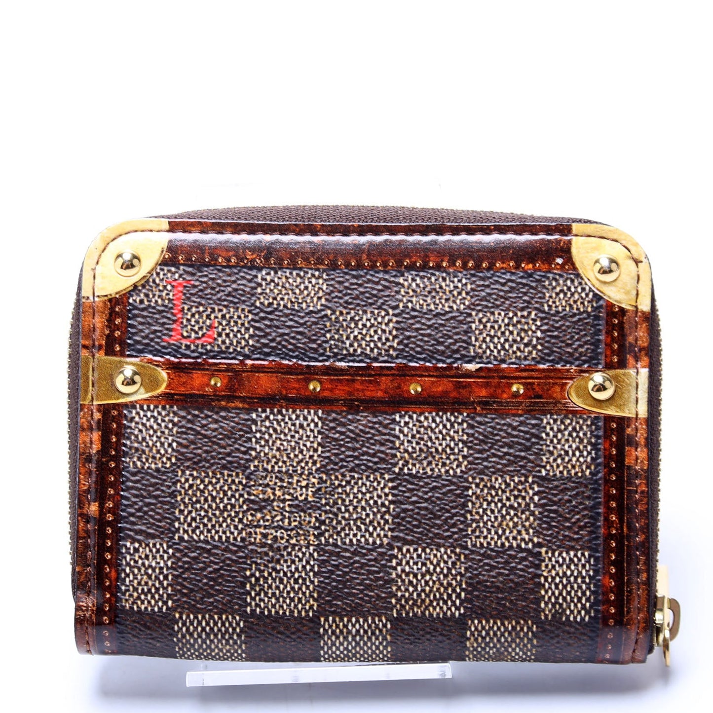 Louis-Vuitton Time Trunk Zippy Coin Purse Damier Ebene