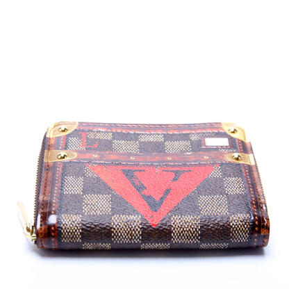 Louis-Vuitton Time Trunk Zippy Coin Purse Damier Ebene
