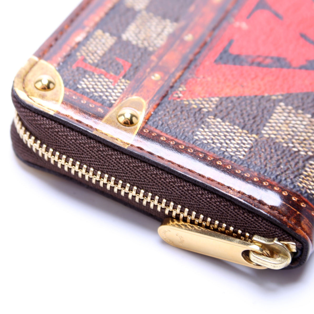 Louis-Vuitton Time Trunk Zippy Coin Purse Damier Ebene