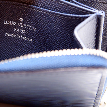 Louis-Vuitton Zippy Coin Purse Epi Blue