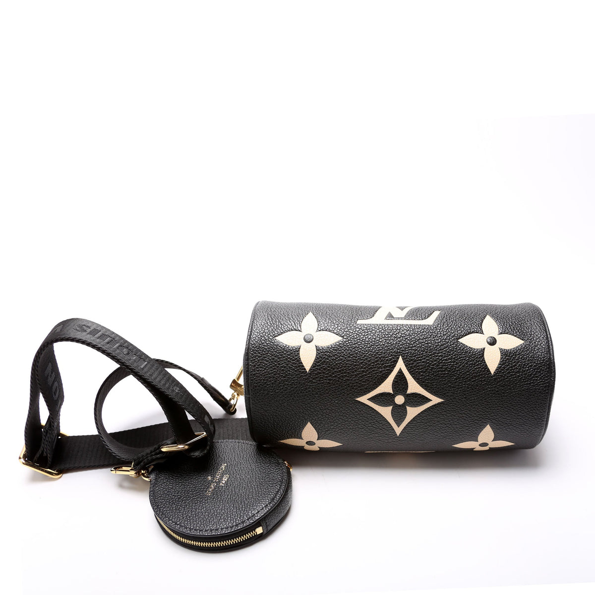 Louis-Vuitton Papillon BB Bicolor Empreinte Black/Beige
