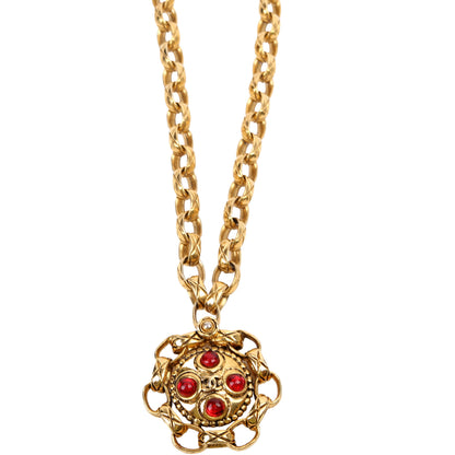 Chanel Gripoix Medallion Links Vintage