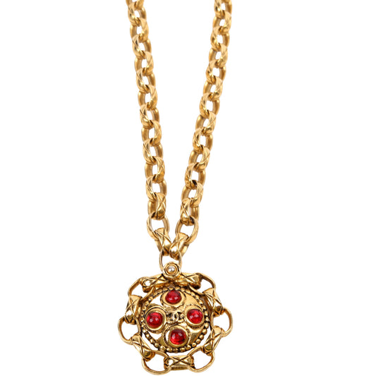 Chanel Gripoix Medallion Links Vintage
