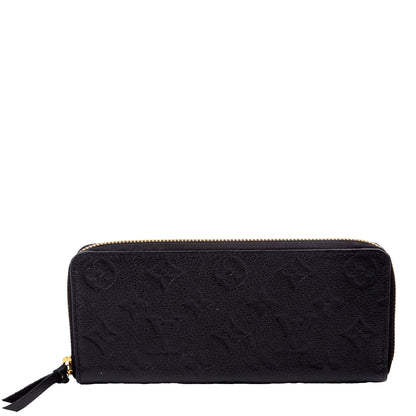 Louis-Vuitton Clemence Wallet Empreinte Black