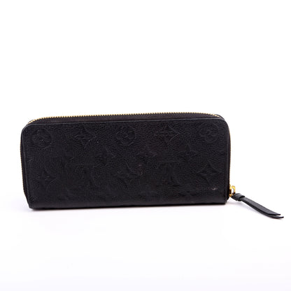 Louis-Vuitton Clemence Wallet Empreinte Black