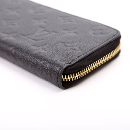Louis-Vuitton Clemence Wallet Empreinte Black