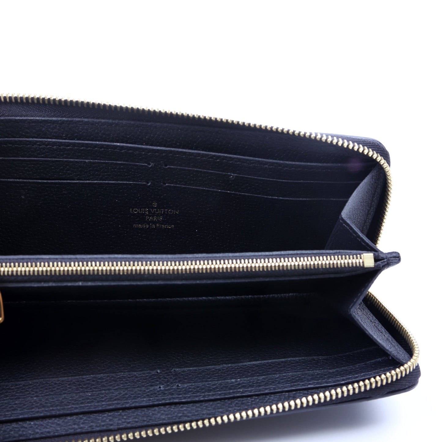 Louis-Vuitton Clemence Wallet Empreinte Black