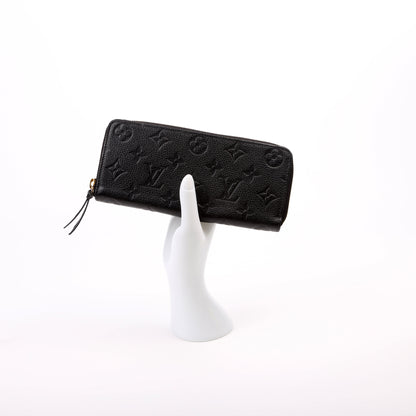 Louis-Vuitton Clemence Wallet Empreinte Black
