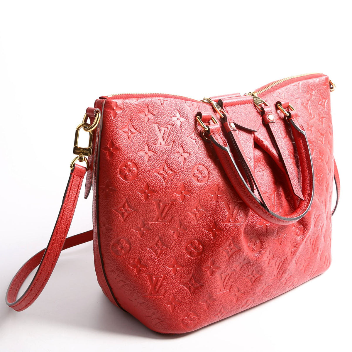 Louis-Vuitton Mazarine MM Emprinted Red