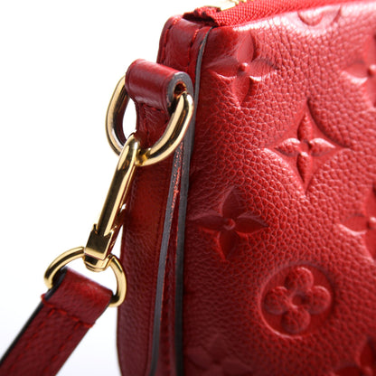 Louis-Vuitton Mazarine MM Emprinted Red