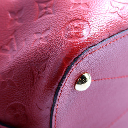 Louis-Vuitton Mazarine MM Emprinted Red