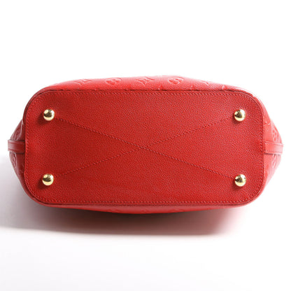 Louis-Vuitton Mazarine MM Emprinted Red