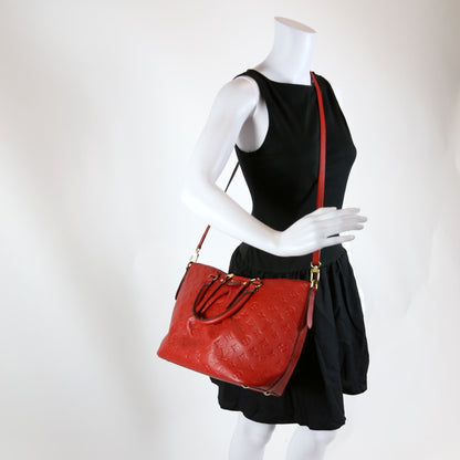 Louis-Vuitton Mazarine MM Emprinted Red