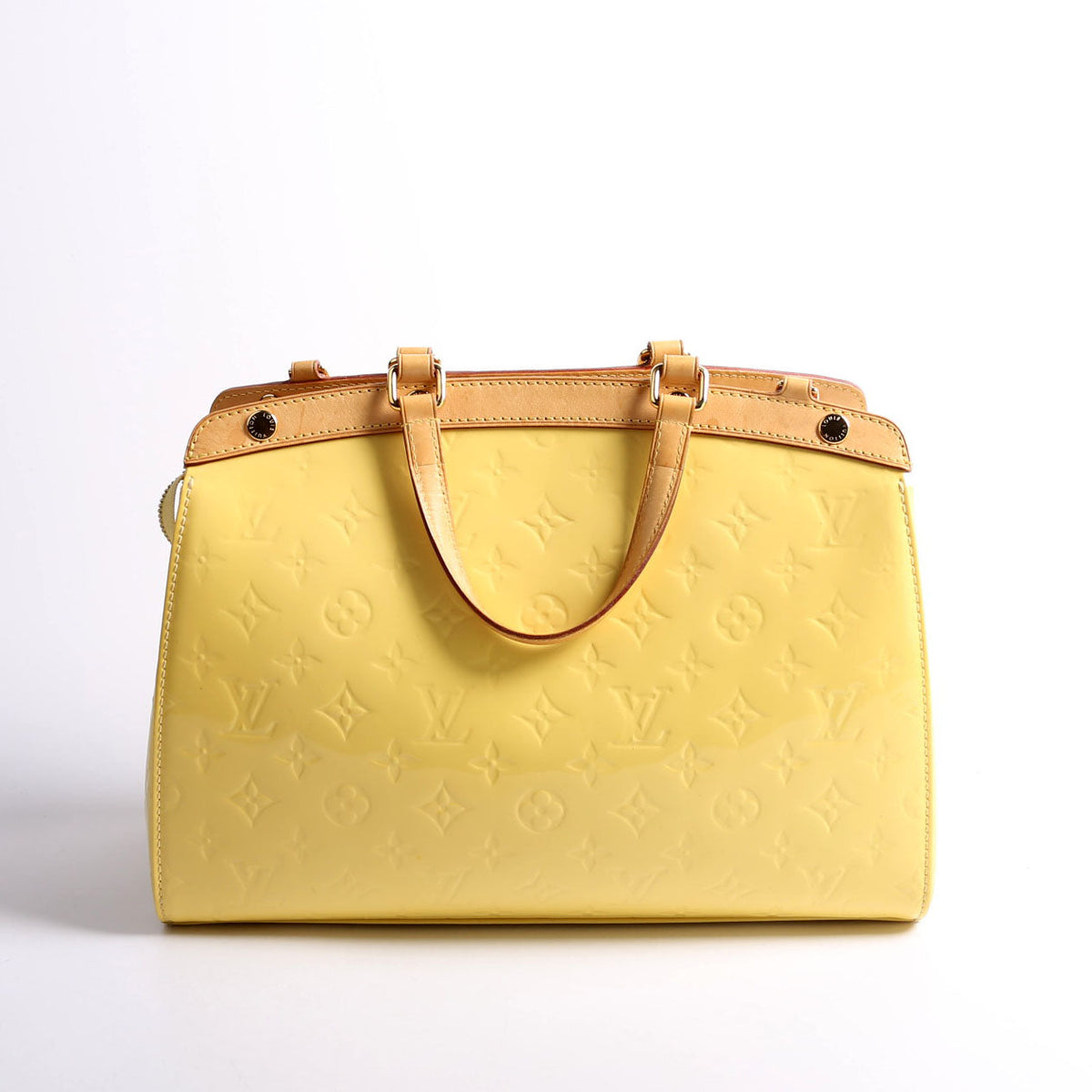 Louis-Vuitton Brea MM Vernis Yellow