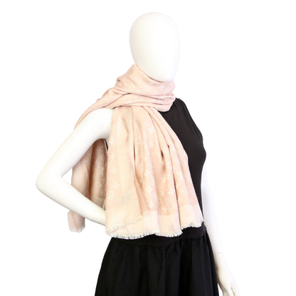 Louis-Vuitton Shawl Monogram/Silk Wool Scarf