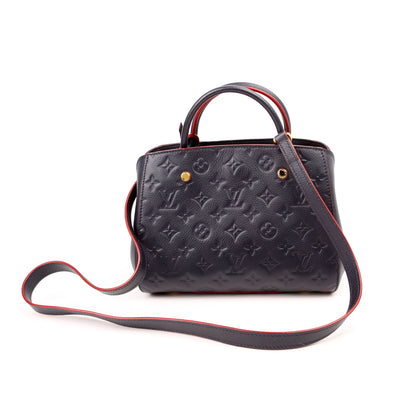 Louis-Vuitton Montaigne BB Empreinte Navy