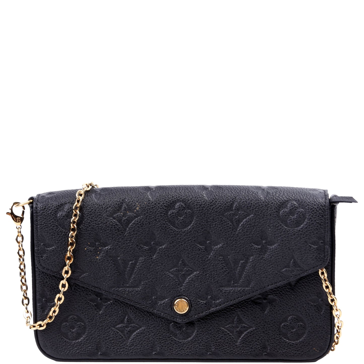 Louis-Vuitton Pochette Felicie Empreinte Black