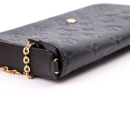 Louis-Vuitton Pochette Felicie Empreinte Black