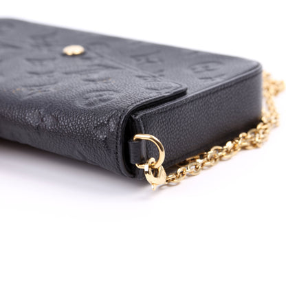 Louis-Vuitton Pochette Felicie Empreinte Black