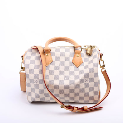 Louis-Vuitton Speedy  Bandouliere Damier Azur