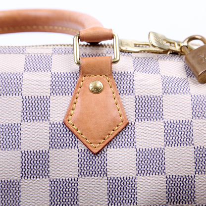 Louis-Vuitton Speedy  Bandouliere Damier Azur