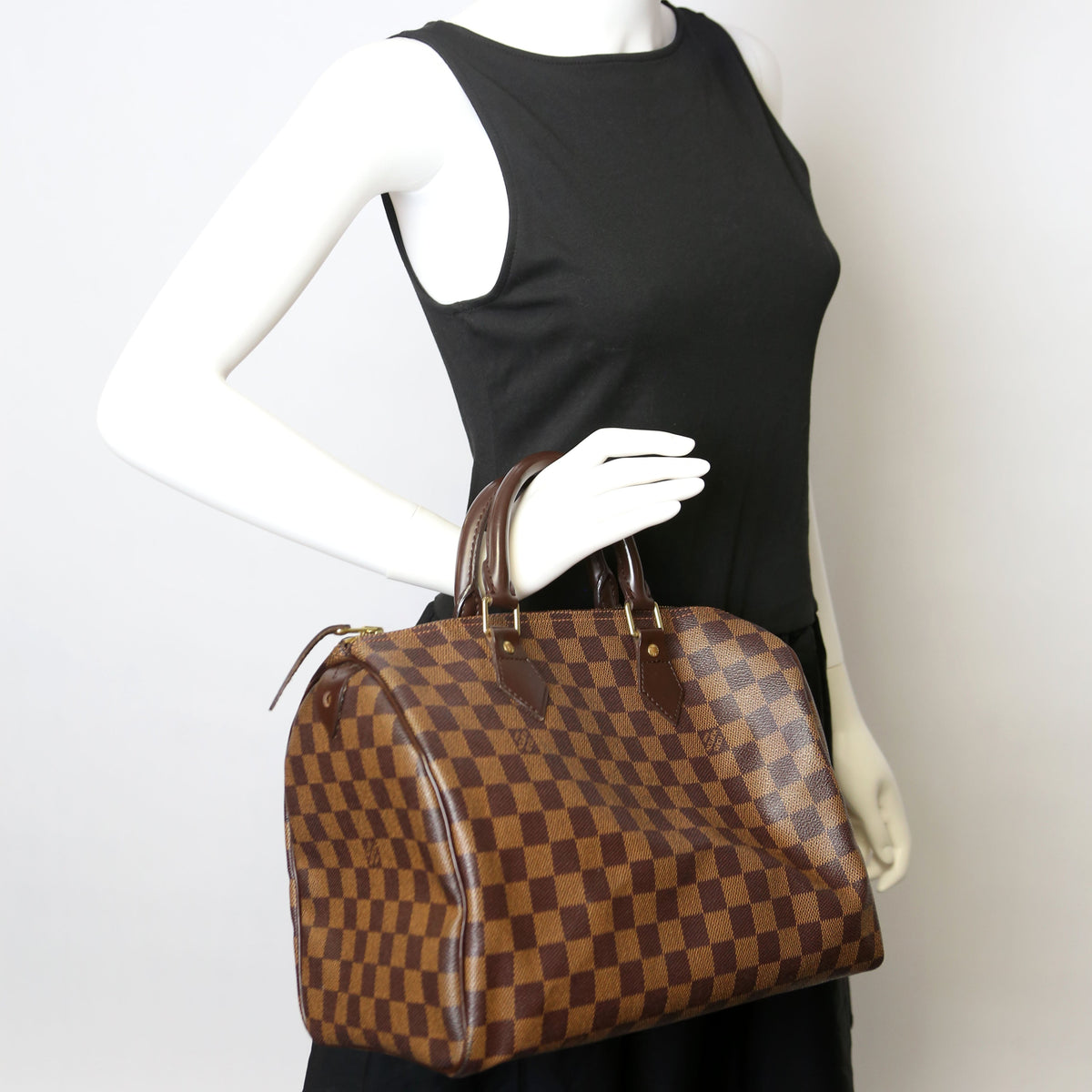 Louis-Vuitton Speedy  Damier Ebene