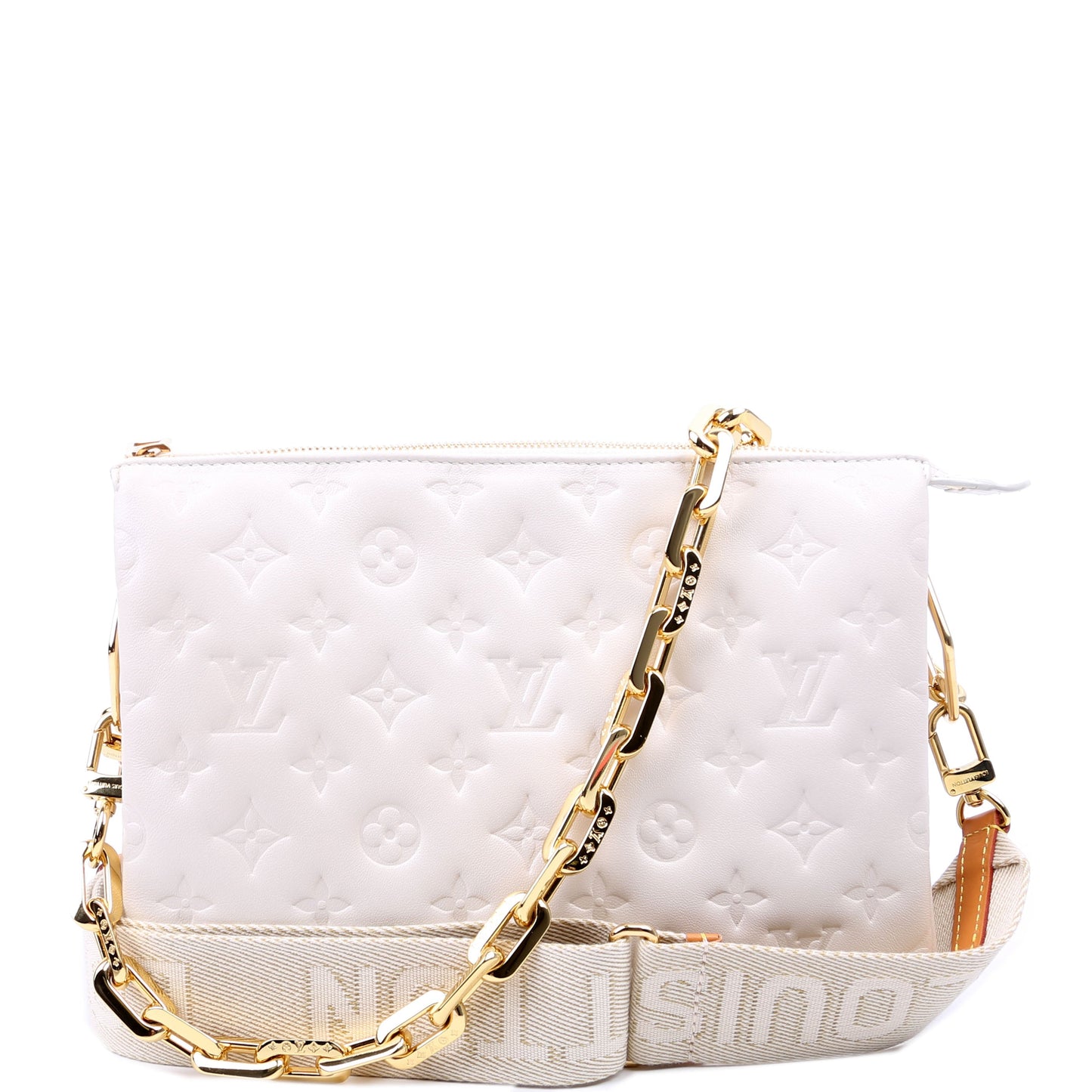 Louis-Vuitton Coussin PM Lambskin White