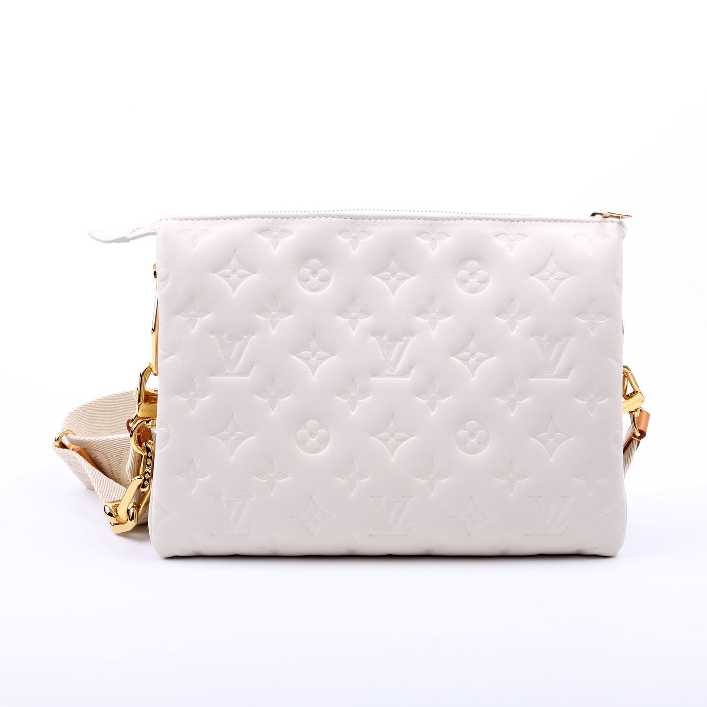Louis-Vuitton Coussin PM Lambskin White