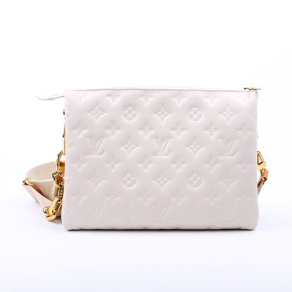 Louis-Vuitton Coussin PM Lambskin White