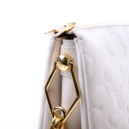Louis-Vuitton Coussin PM Lambskin White
