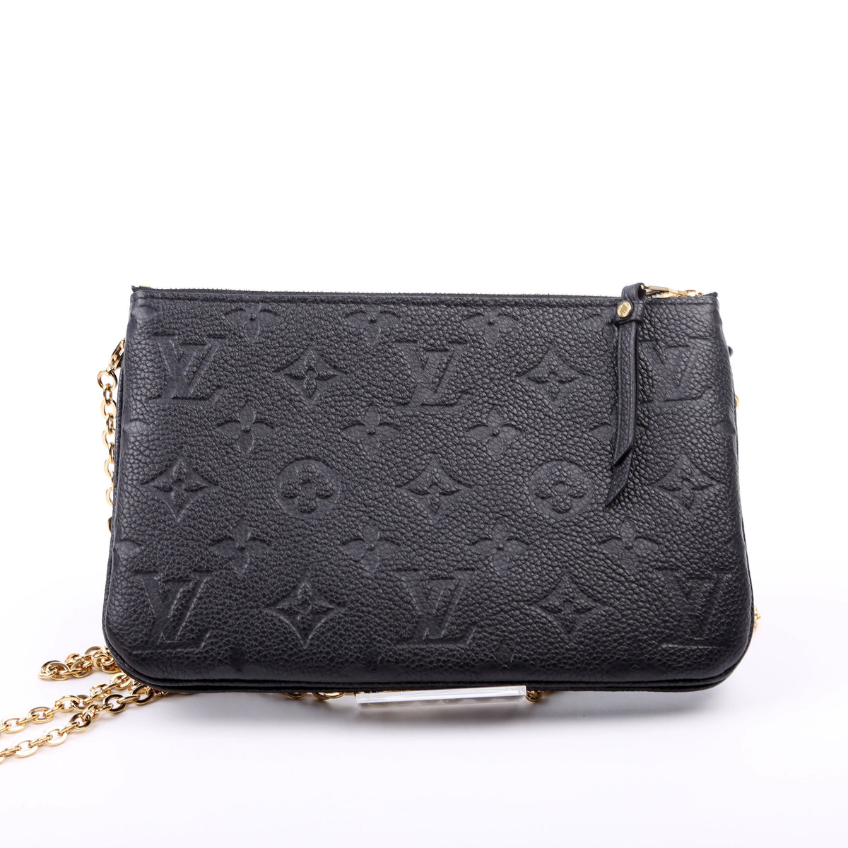 Louis-Vuitton Double Zip Pochette Empreinte Black