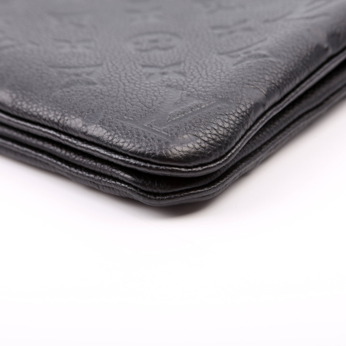 Louis-Vuitton Double Zip Pochette Empreinte Black