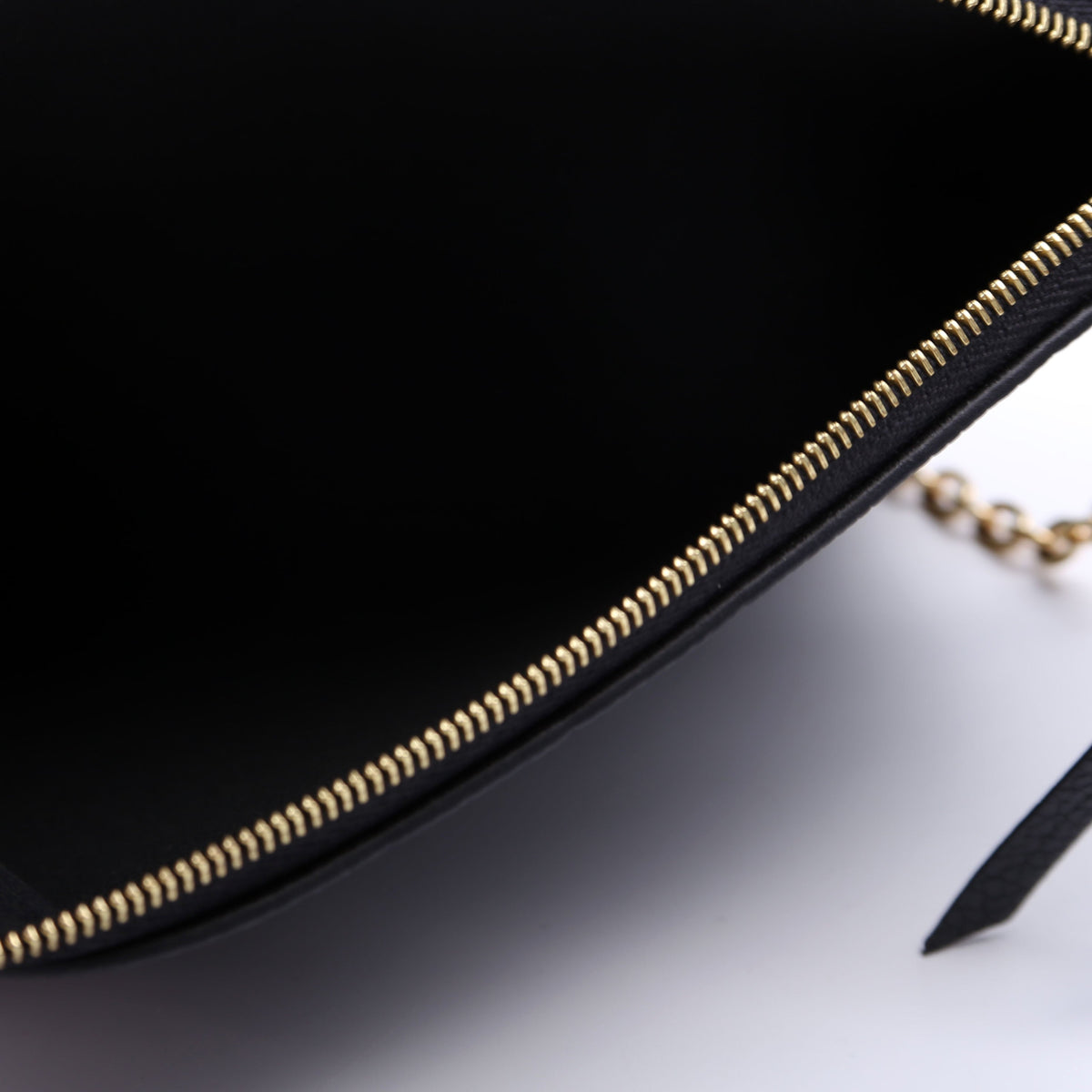 Louis-Vuitton Double Zip Pochette Empreinte Black