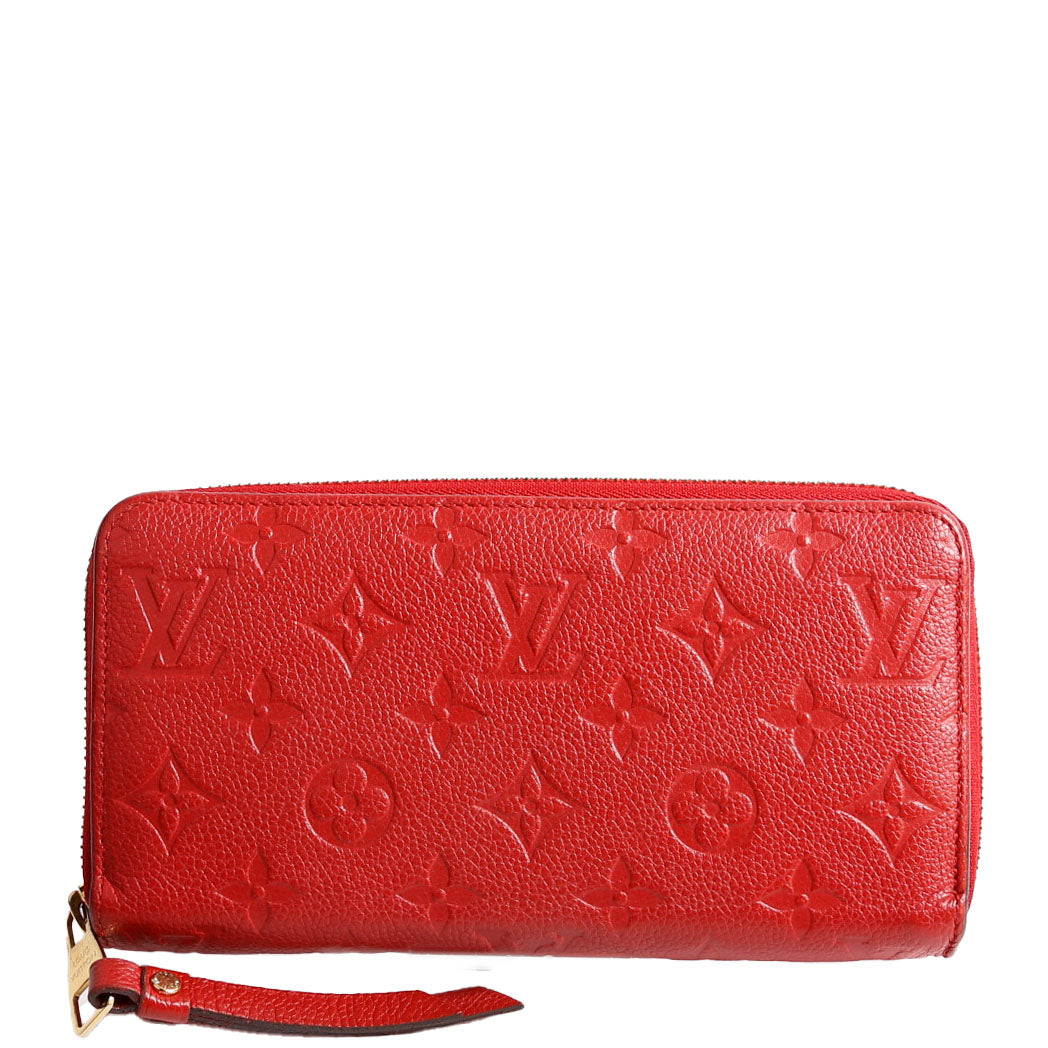 Louis-Vuitton Zippy Wallet Empreinte Red