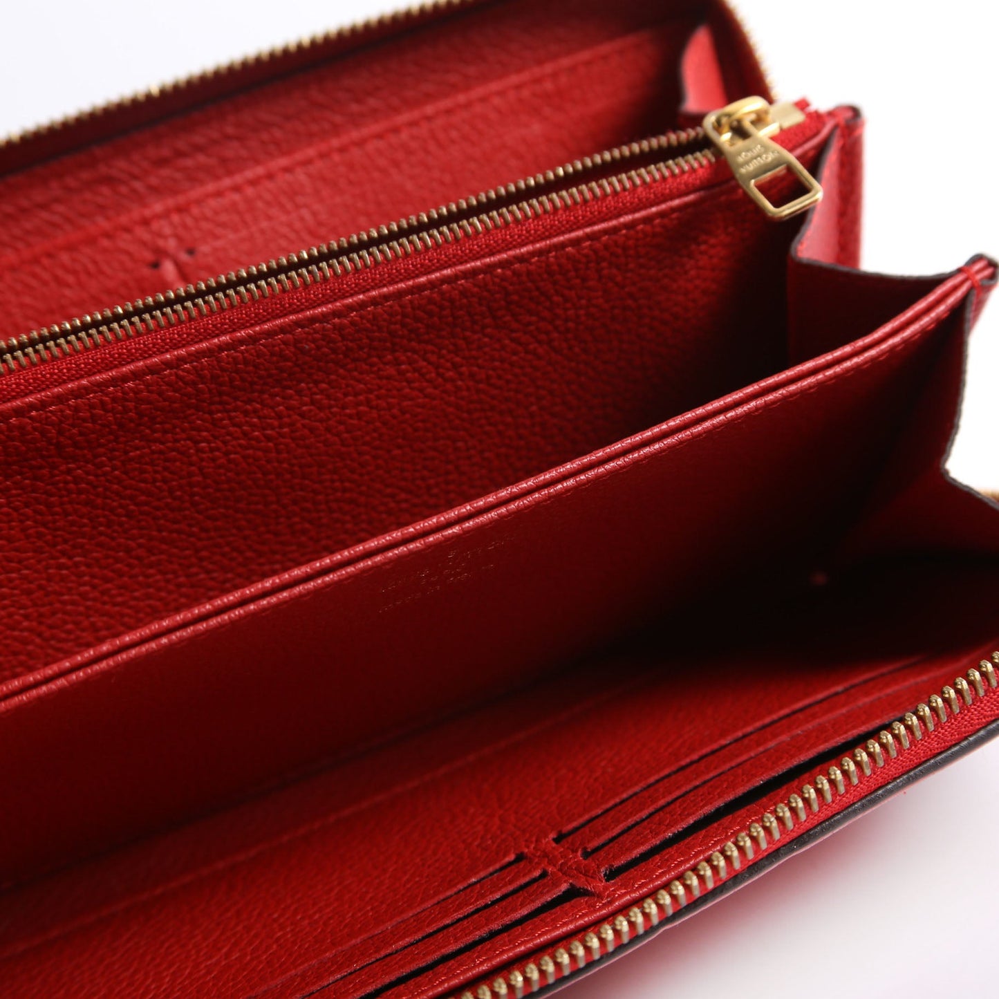 Louis-Vuitton Zippy Wallet Empreinte Red