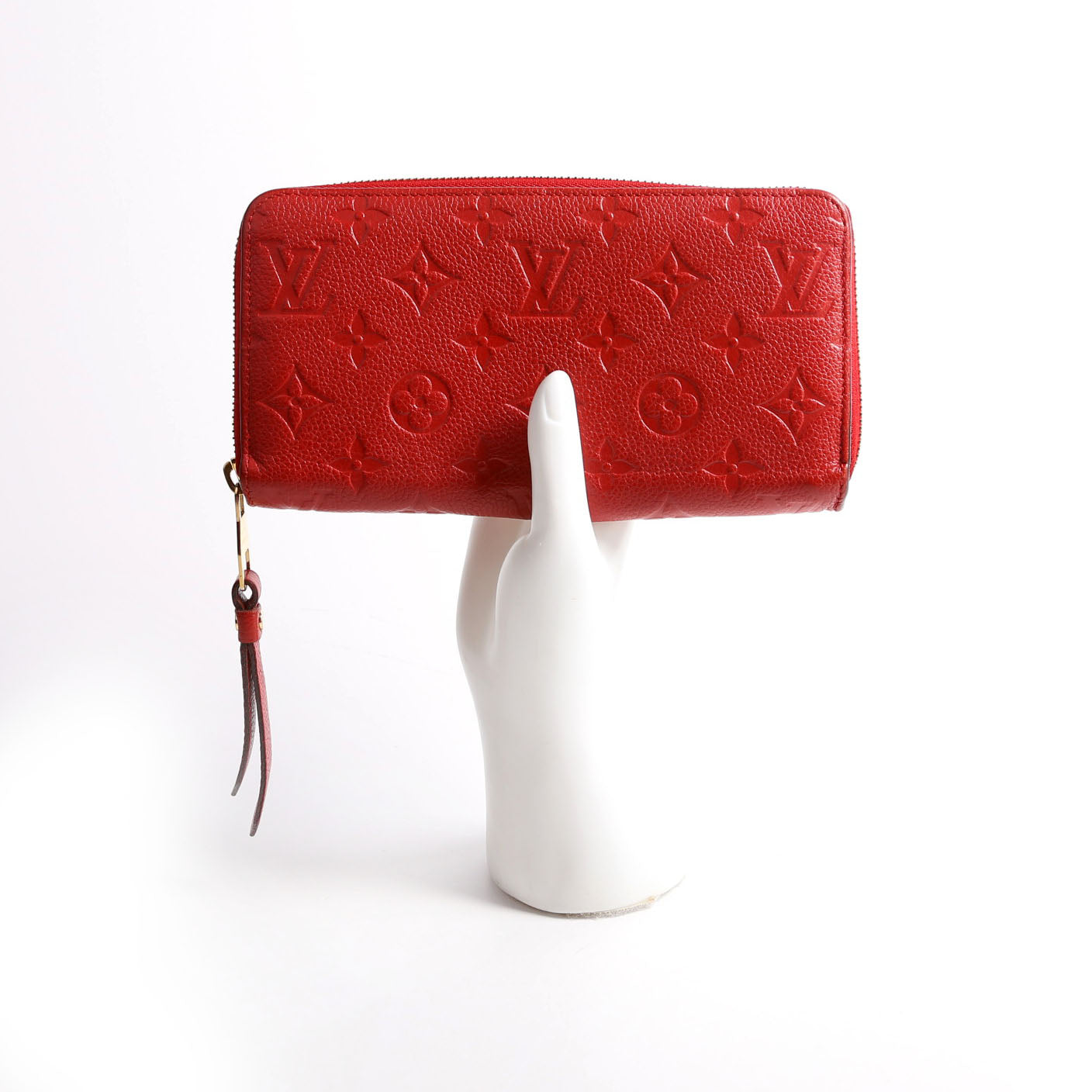 Louis-Vuitton Zippy Wallet Empreinte Red